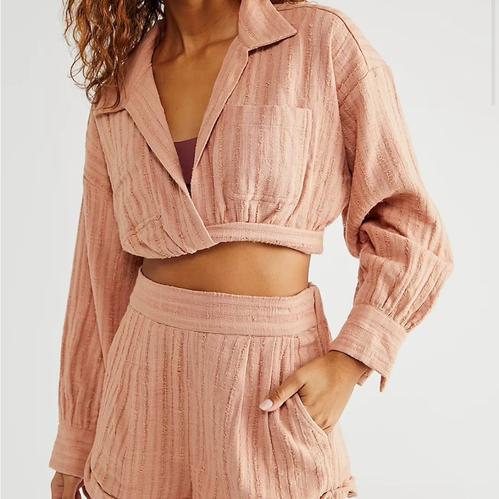 Free people Stay Cool Set in Cafe Cream
